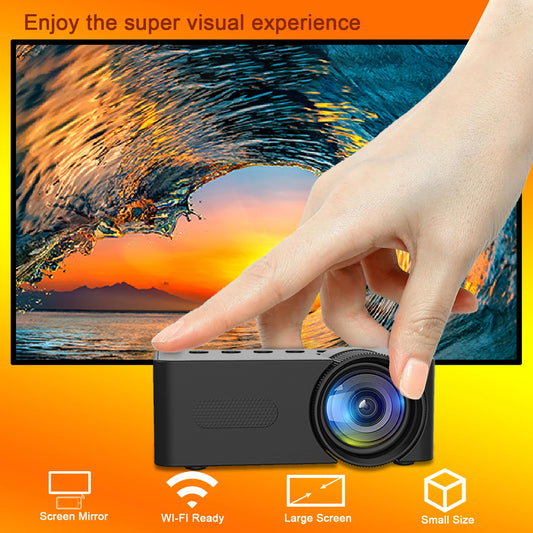 Portable projector YT100. Supports high-definition projection. Mini projector. Mobile cinema.