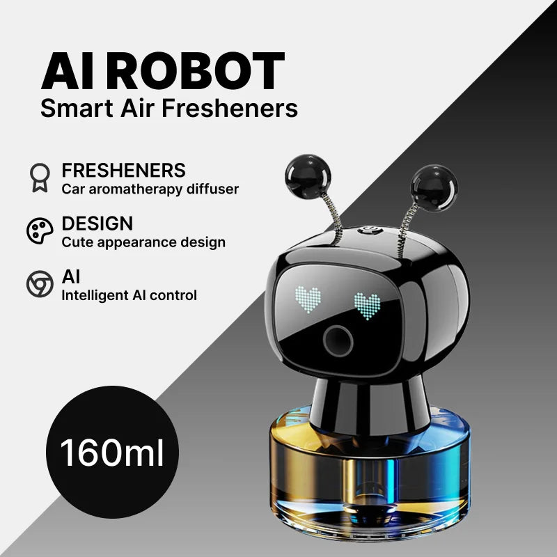 Intelligent Aromatherapy Robot | AI, Air Freshener, Long-lasting Deodorization and Odor Removal, Perfume, Car Decoration Item
