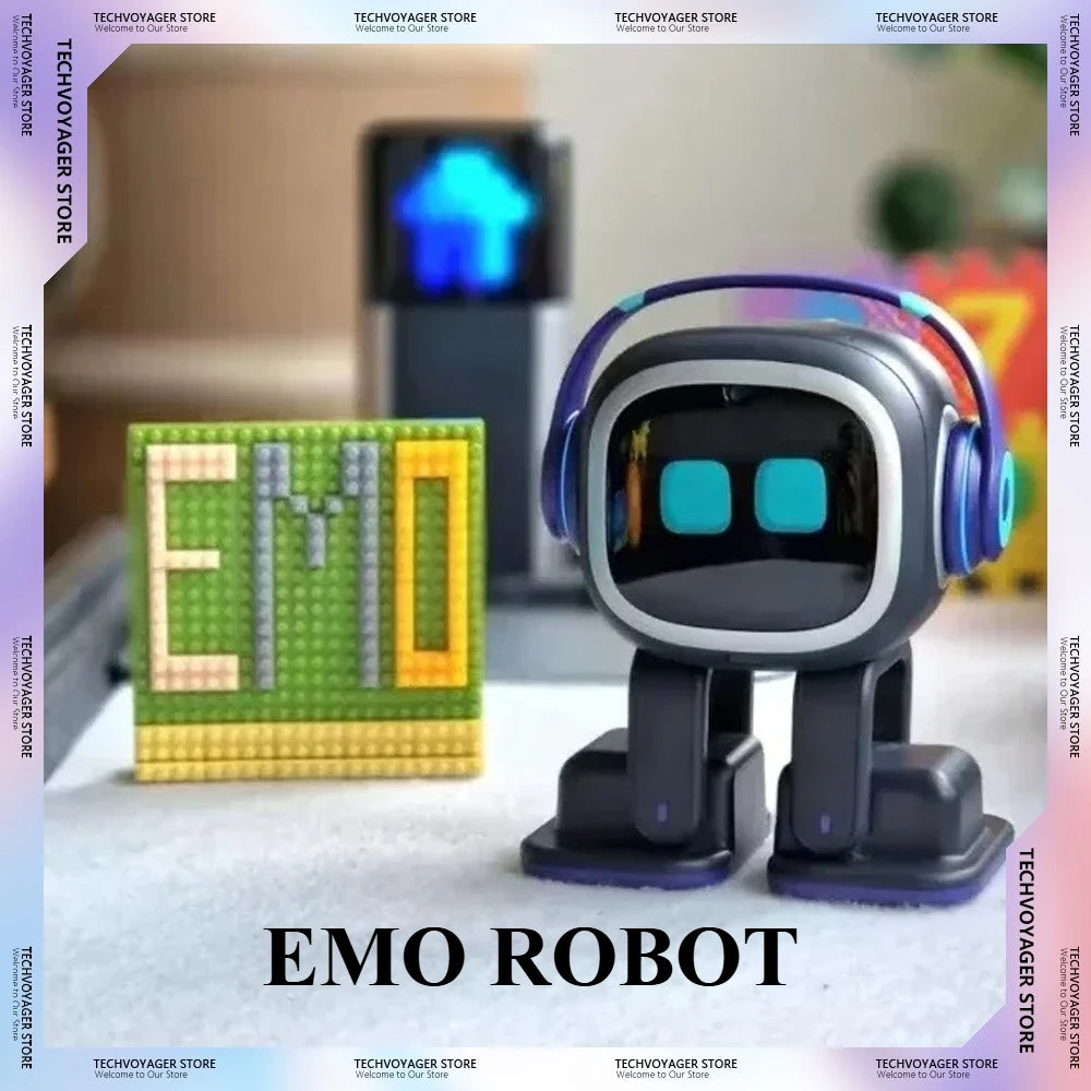 EMO Intelligent AI Robots Emotional Support Interactive Desktop Voice Recognition EMO Go Home Robot Companion Children Gifts