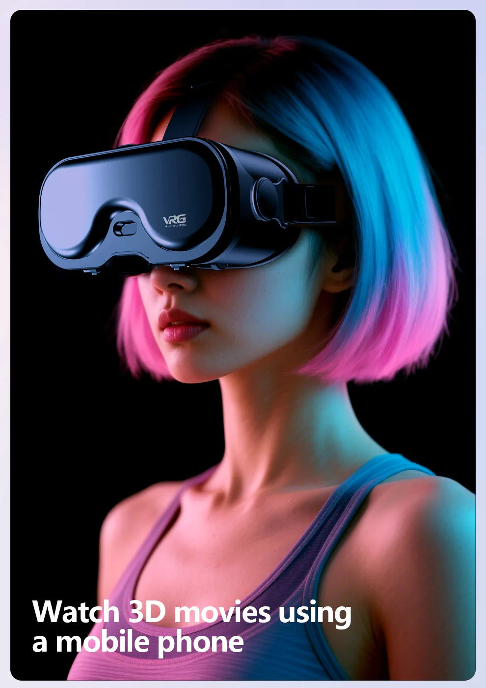 Virtual Reality 3D VR Glasses Devices Headset Helmet Lenses For iPhone Android Smartphone Cell Mobile Viar Video Game Viewer Set