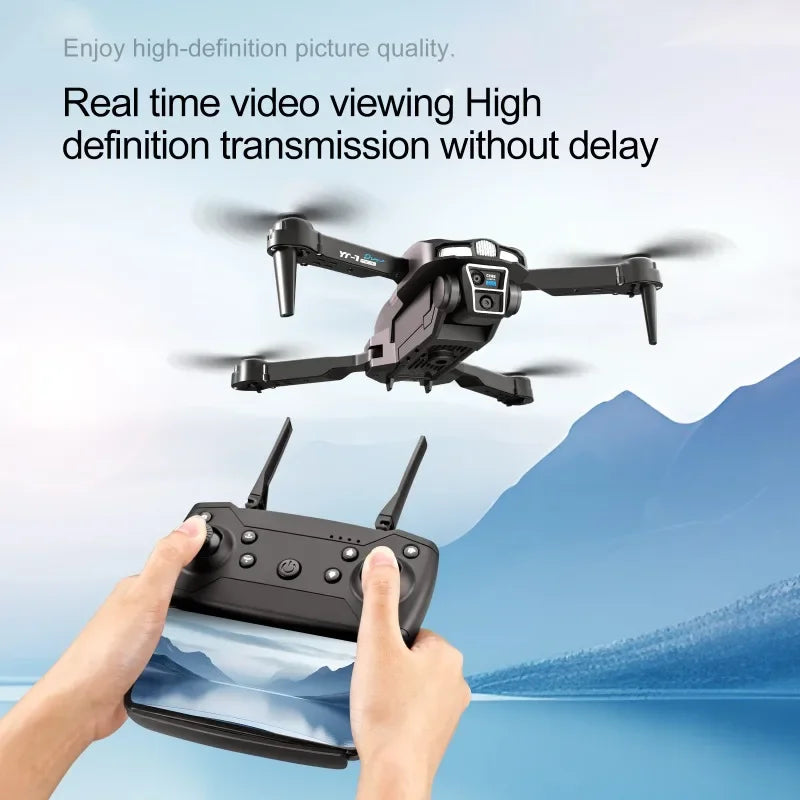 YT-1 Drone 4k Profesional Triple Camera Professional Obstacle Avoidance Optical Flow Positioning  Aerial Photography Quadcopter
