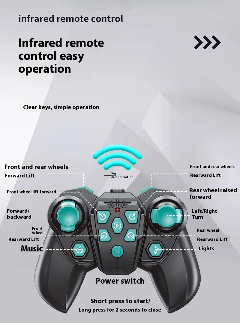 Stunt Eight Robot Dog Wheel Smart Remote Fancy Control Robot Remote Control Toy Children's Electric Mechanical Dog Custom Gift