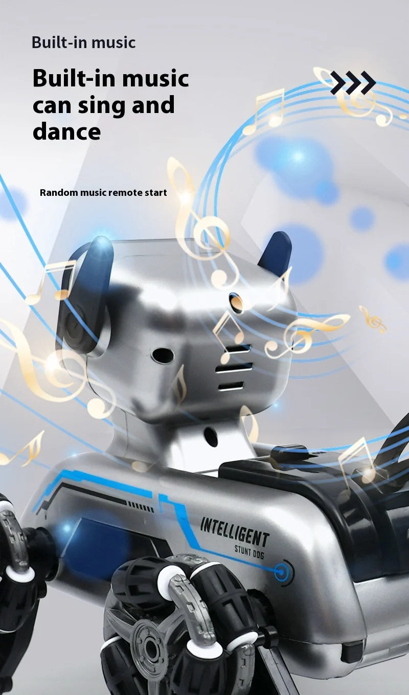 Stunt Eight Robot Dog Wheel Smart Remote Fancy Control Robot Remote Control Toy Children's Electric Mechanical Dog Custom Gift