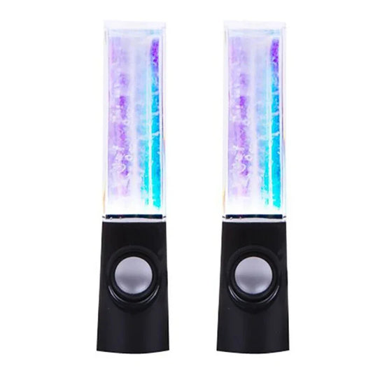 2PCS Dancing Water LED Speakers for PC & Laptop Audio