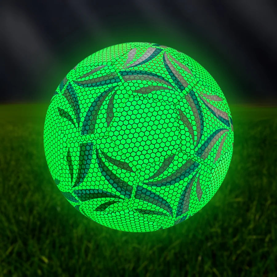 Professional Fluorescent Green Soccer Ball | Size 5 | High-Quality PU | Outdoor Match & Training