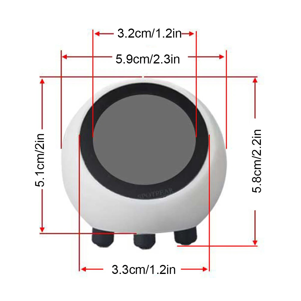 AI Voice Chat Robot Multi-Function Mini Robot Tabletop Ornaments LCD Display Smart Assistant Robot 1.28in for Home Office
