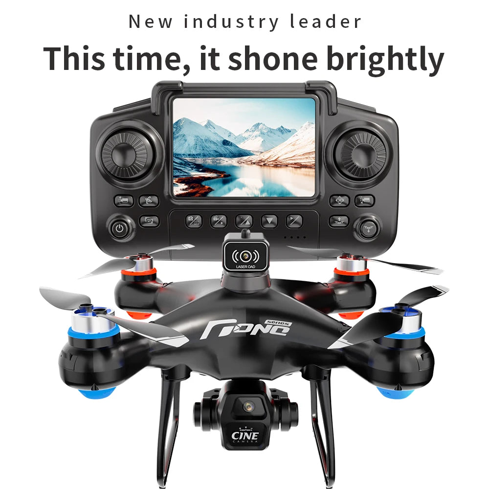 E55 Brushless Drone 8k Hd Dual Camera Aerial Photography With Screen Control Optical Flow Positioning Obstacle Avoidance