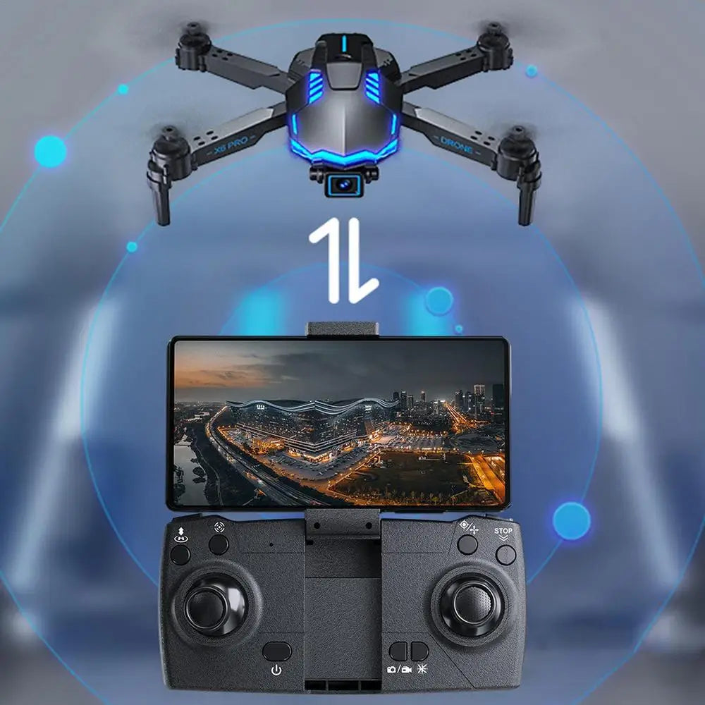 Fashionable High-end Toys X6PRO UAV With 4K HD Camera 360 Degree Intelligent Obstacle Avoidance Quadcopter Drones Gift For Boys