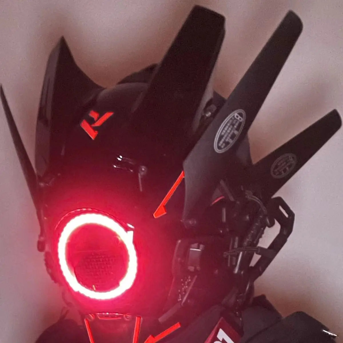 Cyberpunk Mask Cosplay Mask Personalized Face Mask Cosplay - Luminous Mask - Led Mask - Samurai Helmet