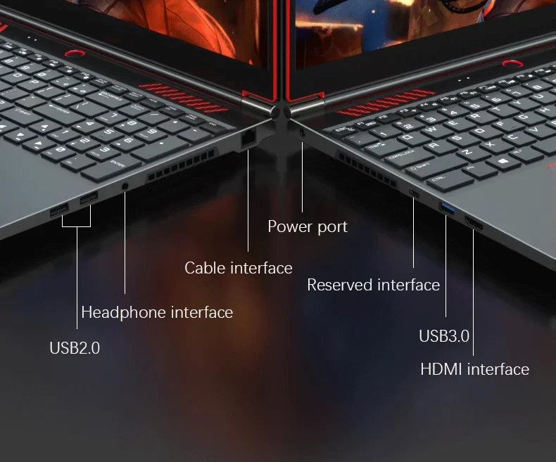 16.1" Alpha Wolf Gaming Laptop | Intel i9-13900H + RTX 4050 6G | Windows 11 | Up to 64GB DDR5 | 4TB SSD