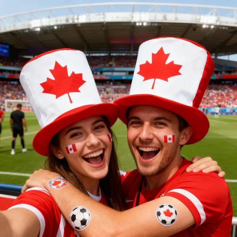 2026 World Cup National Team Flag Top Hat | Football Fan Party Hat | Carnival & Celebration Accessory