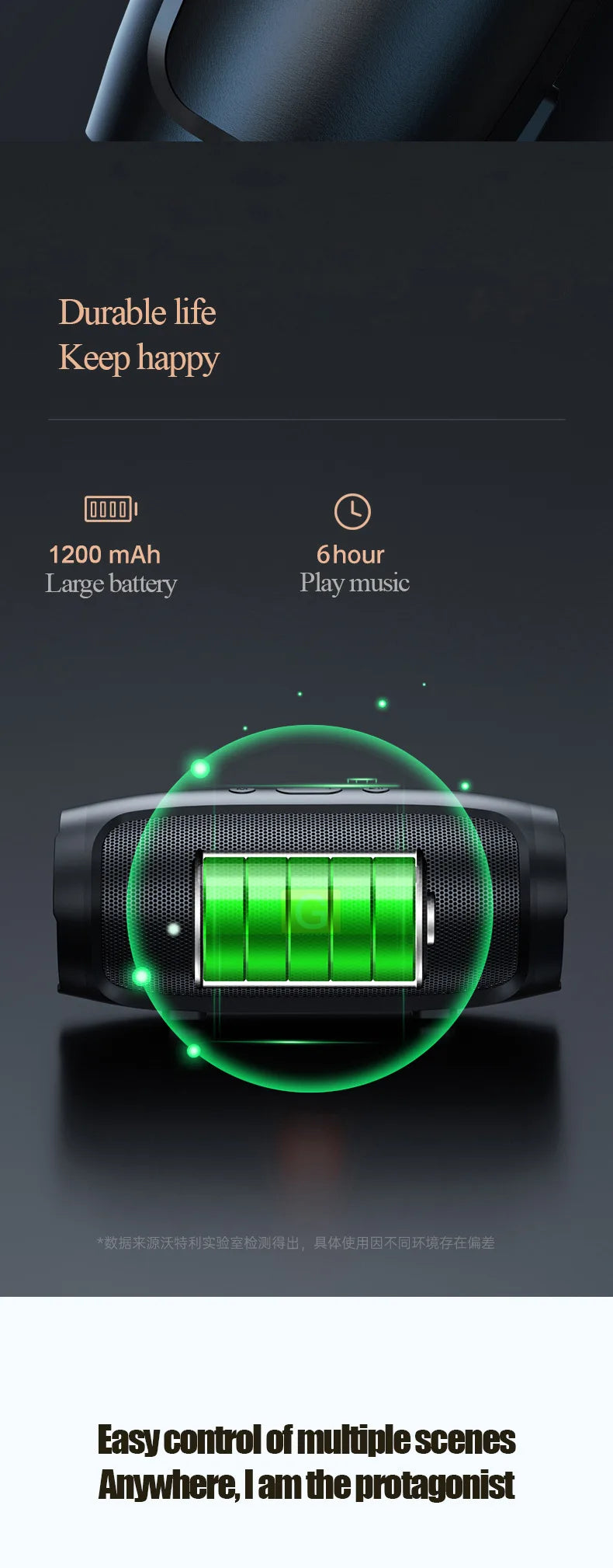 JBJ007 Bluetooth speaker, subwoofer, small outdoor portable stereo surround speaker, home smart Bluetooth wireless speaker