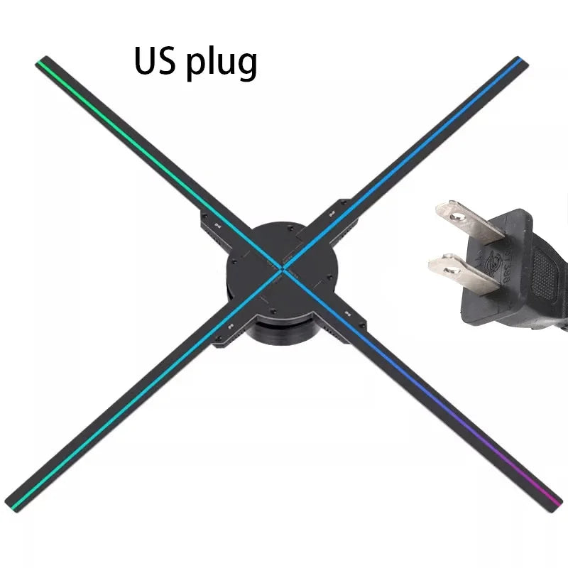 50cm 3D Hologram Fan Projector | HD LED Holographic Display | WiFi + App Control | Advertising & Events