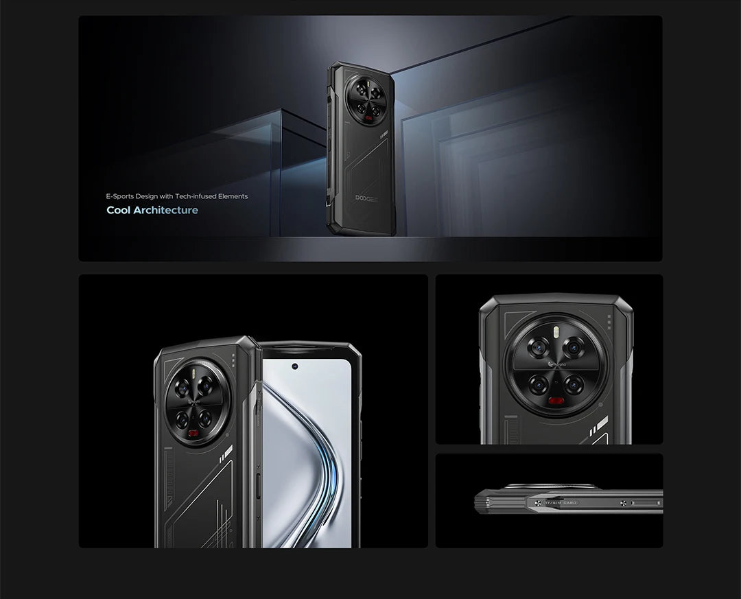 DOOGEE V40 5G Rugged Phone 6.78" FHD 120Hz Display Dimensity 7300 5G 12GB+512GB 8680mAh Battery 108MP Camera NFC Android 14